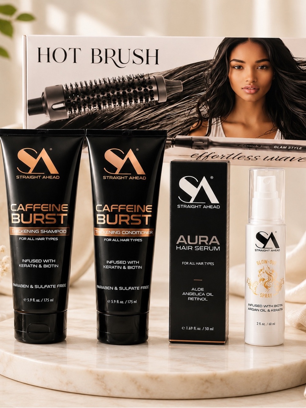 S.A complete hair system 🌟
5 piece hair bundle